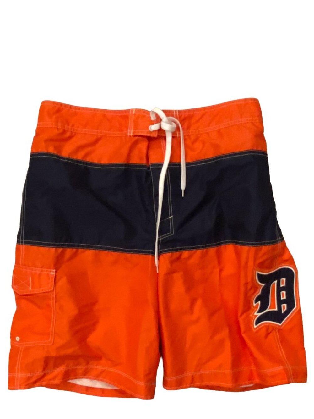 NWT Detroit Tigers Men's Swim Trunks Sz L Cooperstown Collection